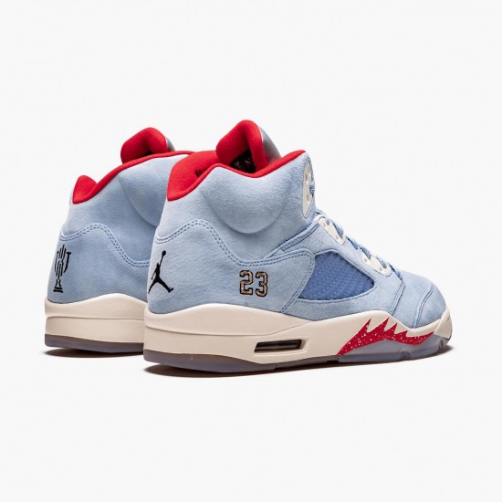 LJR Jordan 5 Retro Trophy Room Ice Blue Ice Blue/University Red Sail M  CI1899-400