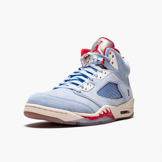 LJR Jordan 5 Retro Trophy Room Ice Blue Ice Blue/University Red Sail M  CI1899-400