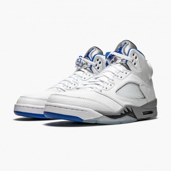 LJR Jordan 5 Retro White Stealth White/Stealth Black/Hyper Roya DD0587-140