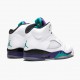 LJR Jordan 5 Retro Grape  White/New Emerald Grp Ice Blk 136027-108