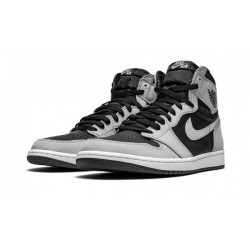 LJR Jordans 1 High Black Smoke Grey BLACK/WHITE-LIGHT SMOKE GREY Shoes 555088 035