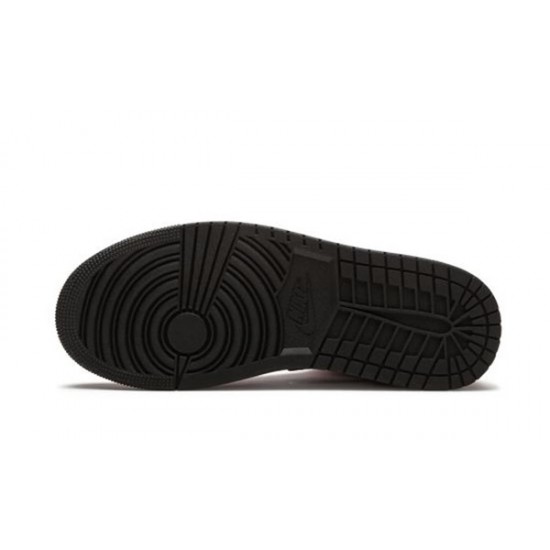 LJR Jordans 1 Mid “Chicago Black Toe” BLACK/GYM RED-WHITE Shoes 554724 069