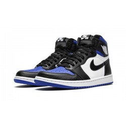 LJR Jordans 1 Retro High OG “Royal Toe” BLACK/WHITE-GAME ROYAL-BLACK Shoes 555088 041