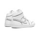 LJR Jordans 1 Mid Iridescent Reflective White White/White Shoes CK6587 100