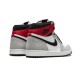 LJR Jordans 1 High Light Smoke Grey WHITE/BLACK-LIGHT SMOKE GREY-V Shoes 555088 126