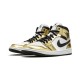 LJR Jordans 1 Mid Metallic Gold METALLIC GOLD/BLACK-WHITE Shoes DC1419 700