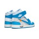 LJR Jordans 1 High UNC WHITE/DARK POWDER BLUE-CONE Shoes AQ0818 148