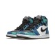 LJR Jordans 1 High WMNS “Tie-Dye” WHITE/BLACK-AURORA GREEN Shoes CD0461 100