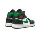 LJR Jordans 1 Mid Incredible Hulk BLACK/GYM RED-WHITE-PINE GREEN Shoes 554724 067