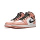 LJR Jordans 1 Mid Pink Quartz PINK QUARTZ/DK SMOKE GREY Shoes 555112 603