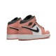 LJR Jordans 1 Mid Pink Quartz PINK QUARTZ/DK SMOKE GREY Shoes 555112 603