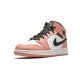 LJR Jordans 1 Mid Pink Quartz PINK QUARTZ/DK SMOKE GREY Shoes 555112 603