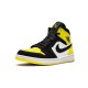 LJR Jordans 1 Mid Yellow Toe BLACK/BLACK-TOUR YELLOW Shoes 852542 071