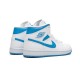 LJR Jordans 1 Mid Sail Light Blue UNIVERSITY BLUE/WHITE Shoes BQ6472 114