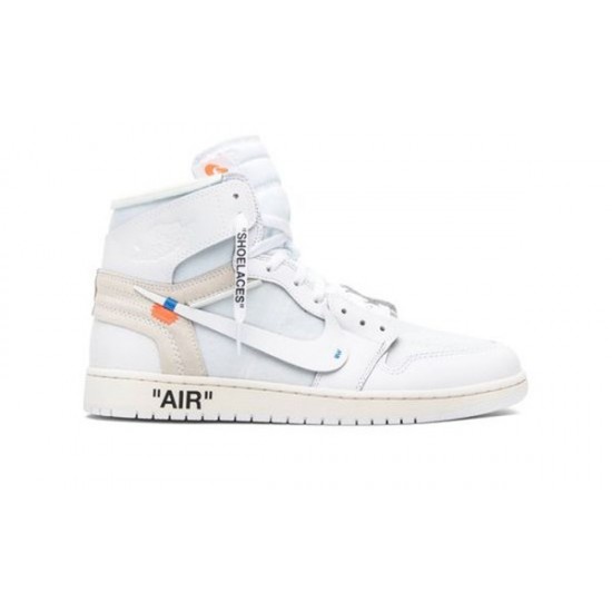 LJR Jordans 1 High OG WHITE/WHITE Shoes AQ0818 100