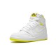 LJR Jordans 1 Retro High First Class Flight WHITE/DYNAMIC YELLOW-BLACK Shoes 575441 170