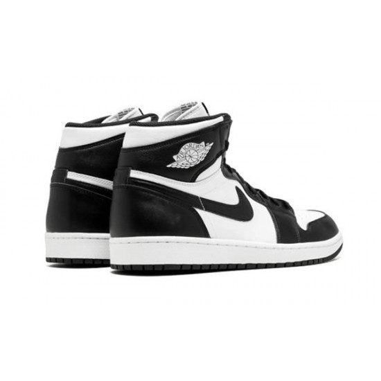 LJR Jordans 1 Retro High OG Black White BLACK,WHITE-BLACK Shoes 555088 010
