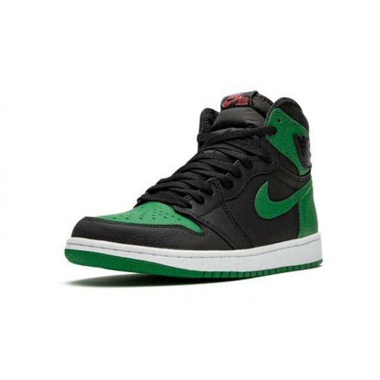 LJR Jordans 1 Retro High “Pine Green 2.0”GYM RED Shoes 555088 030
