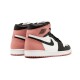 LJR Jordans 1 Retro High OG Rust Pink WHITE/BLACK-RUST PINK Shoes 861428 101