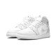 LJR Jordans 1 MID SE GS “Grey Camo Swoosh” White/Photon Dust-Grey Shoes DD3235 100