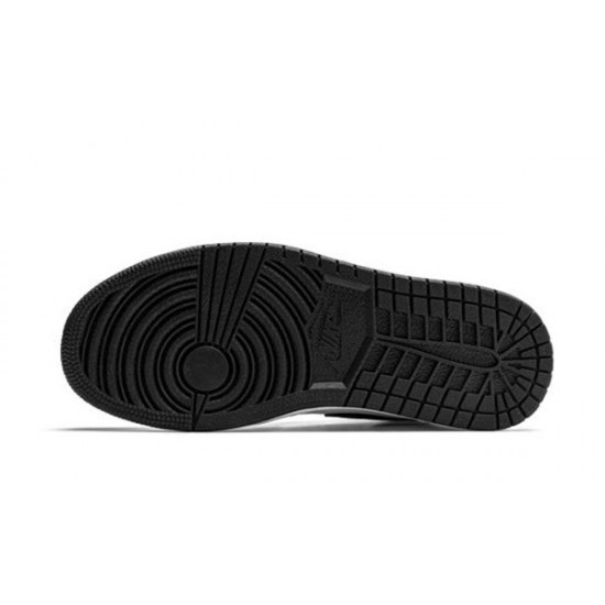 LJR Jordans 1 Retro High Silver Toe BLACK/METALLIC SILVER-WHITE-BL Shoes CD0461 001