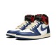 LJR Jordans 1 Retro High OG NRG “Union &Storm Blue” WHITE RED Shoes BV1300 146