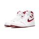 LJR Jordans 1 High Retro Metallic Red WHITE/VARSITY RED Shoes 555088 103