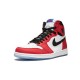 LJR Jordans 1 Highh Spiderman GYM RED/BLACK-WHITE-PHOTO BLUE Shoes 555088 602