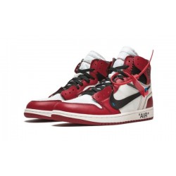 LJR Jordans 1 Highh "Chicago" WHITE/BLACK-VARSITY RED Shoes AA3834 101