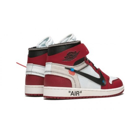 LJR Jordans 1 Highh Chicago WHITE/BLACK-VARSITY RED Shoes AA3834 101