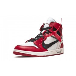 LJR Jordans 1 Highh "Chicago" WHITE/BLACK-VARSITY RED Shoes AA3834 101