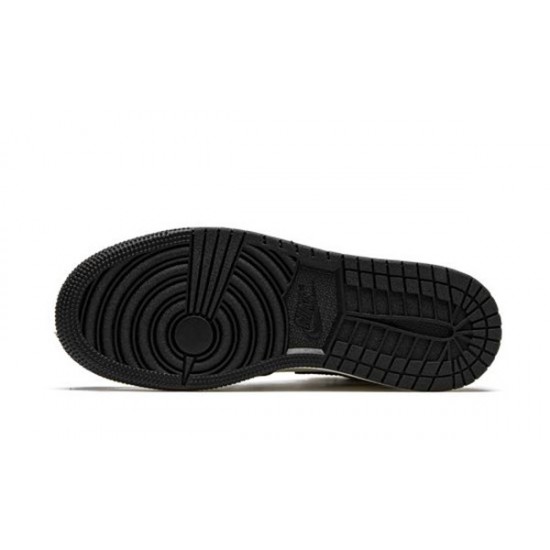 LJR Jordans 1 Retro High OGMocha SAIL/DARK MOCHA-BLACK-BLACK Shoes 575441 105