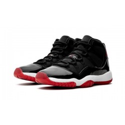LJR Jordans 11 "Bred" BLACK/WHITE-VARSITY RED Shoes 378038 061
