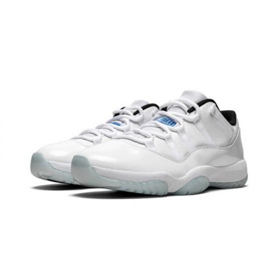 LJR Jordans 11 Low Legend Blue WHITE/WHITE-BLACK-LEGEND BLUE Shoes AV2187 117