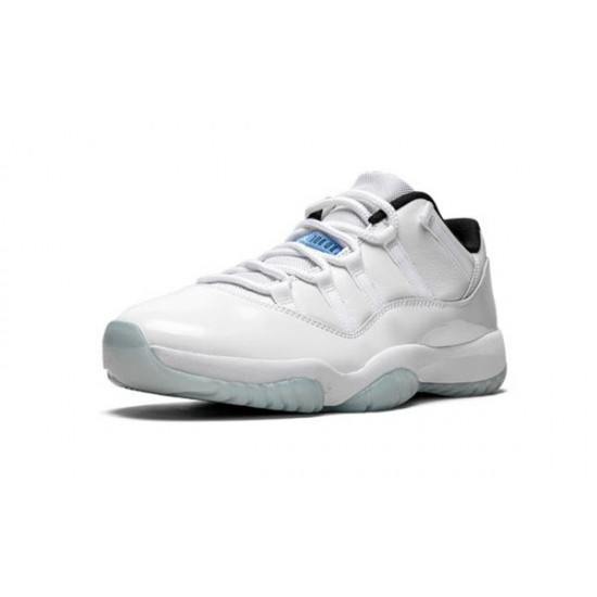 LJR Jordans 11 Low Legend Blue WHITE/WHITE-BLACK-LEGEND BLUE Shoes AV2187 117