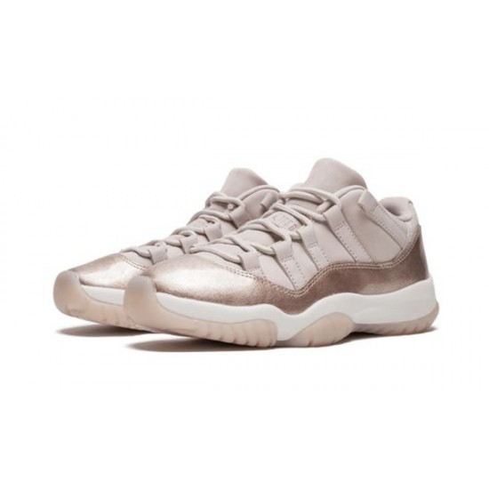 LJR Jordans 11 Rose Gold SAIL/MTLC RED BRONZE Shoes AH7860 105