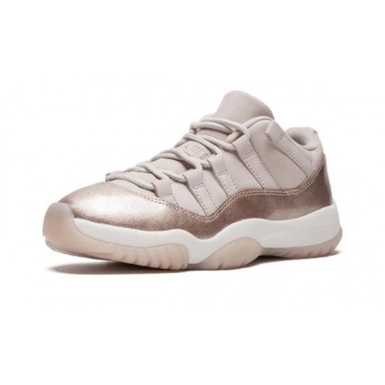 LJR Jordans 11 Rose Gold SAIL/MTLC RED BRONZE Shoes AH7860 105