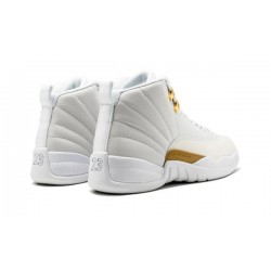 LJR Jordans 12 "OVO White" WHITE/ METALLIC GOLD-WHITE Shoes 873864 102