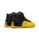 LJR Jordans 12 Retro Black University Gold BLACK/BLACK-UNIVERSITY GOLD Shoes 130690 070