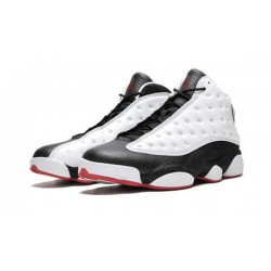 LJR Jordans 13 "He Got Game" Obsidian White/Black-True Red Shoes 414571 104