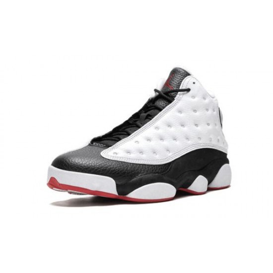 LJR Jordans 13 He Got Game Obsidian White/Black-True Red Shoes 414571 104