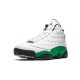 LJR Jordans 13 Lucky Green WHITE/BLACK-LUCKY GREEN Shoes DB6537 113