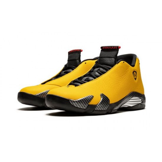 LJR Jordans 14 FerrariYellow UNIVERSITY GOLD/BLACK-UNIVERSI Shoes BQ3685 706