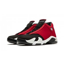 LJR Jordans14 "Gym Red" BLACK/WHITE-OFF WHITE-GYM RED Shoes 487471 006