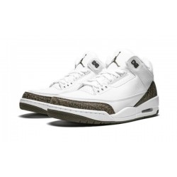 LJR Jordans 3 "Mocha" WHITE/CHROME/DARK MOCHA Shoes 136064 122