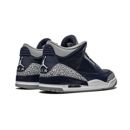 LJR Jordans 3 Midnight Navy MIDNIGHT NAVY/CEMENT GREY-WHIT Shoes CT8532 401