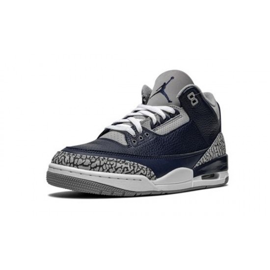 LJR Jordans 3 Midnight Navy MIDNIGHT NAVY/CEMENT GREY-WHIT Shoes CT8532 401