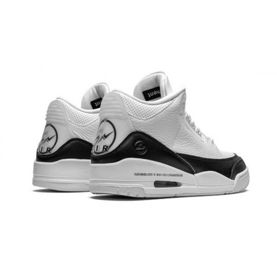 LJR Jordans 3 Retro Fragment WHITE/BLACK-WHITE Shoes DA3595 100