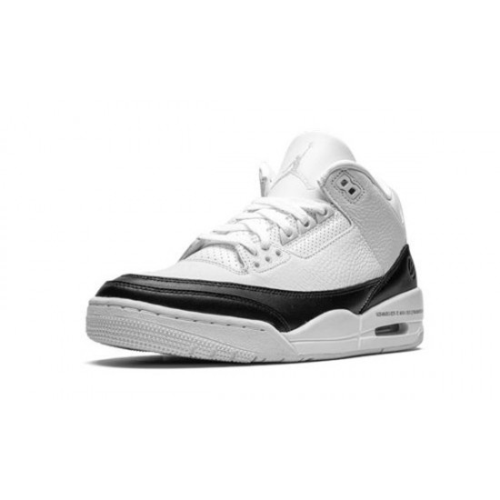 LJR Jordans 3 Retro Fragment WHITE/BLACK-WHITE Shoes DA3595 100