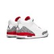 LJR Jordans 3 Retro Hall of Fame WHITE/FIRE RED-CEMENT GREY Shoes 136064 116